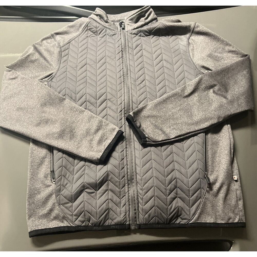 Ping Latitude Quilted Jacket Grey Medium TD021 GG 12
